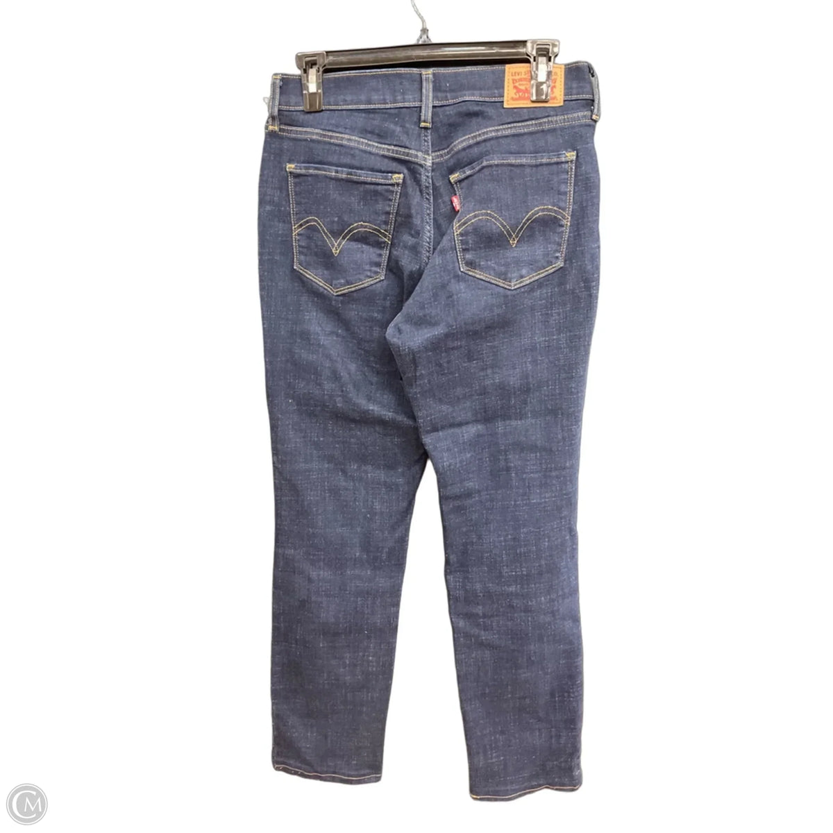 Jeans Straight By Levis In Blue Denim, Size: 2