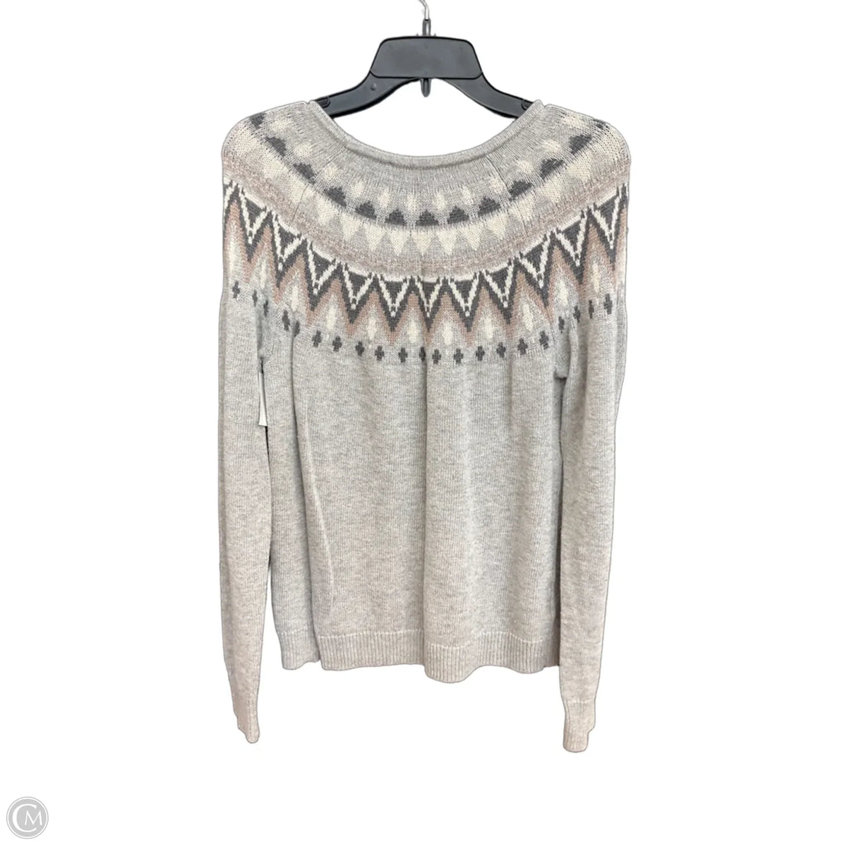Sweater By Ann Taylor In Grey, Size: L