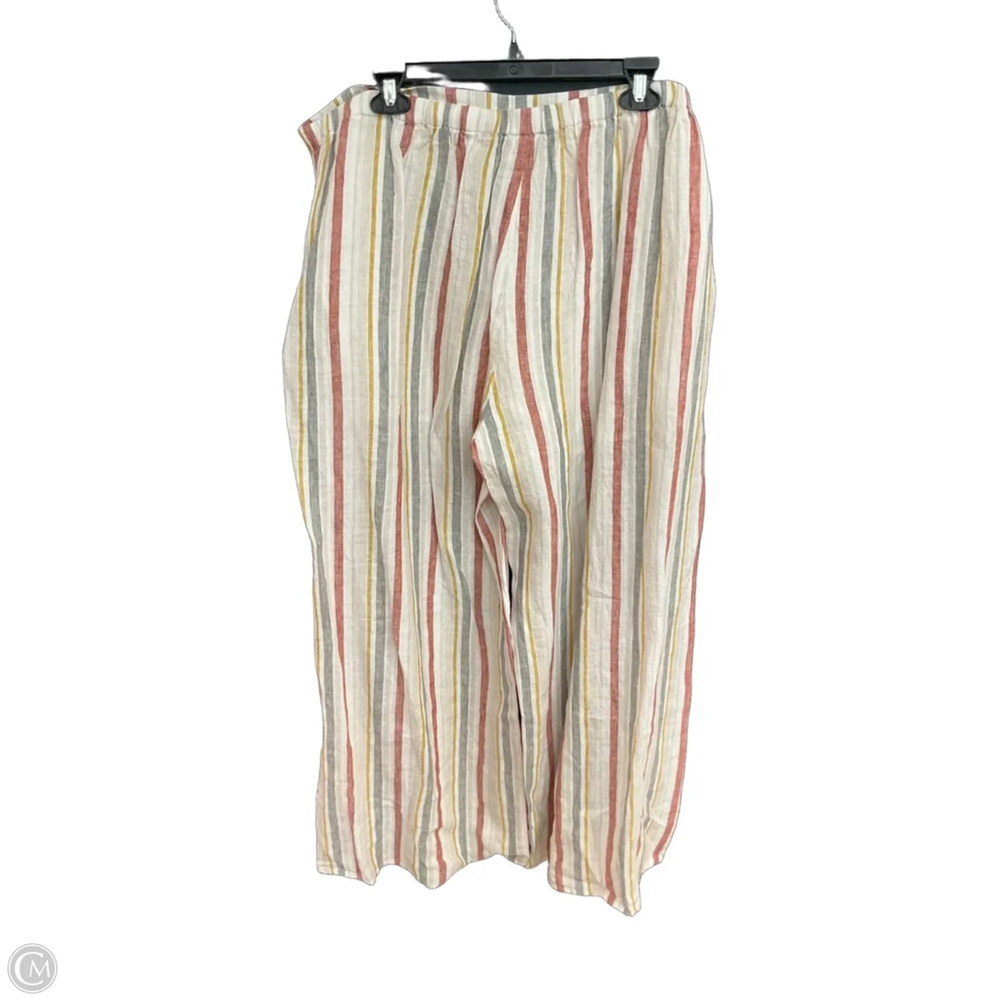 Pants Linen By Vince Camuto In Striped Pattern, Size: Xl