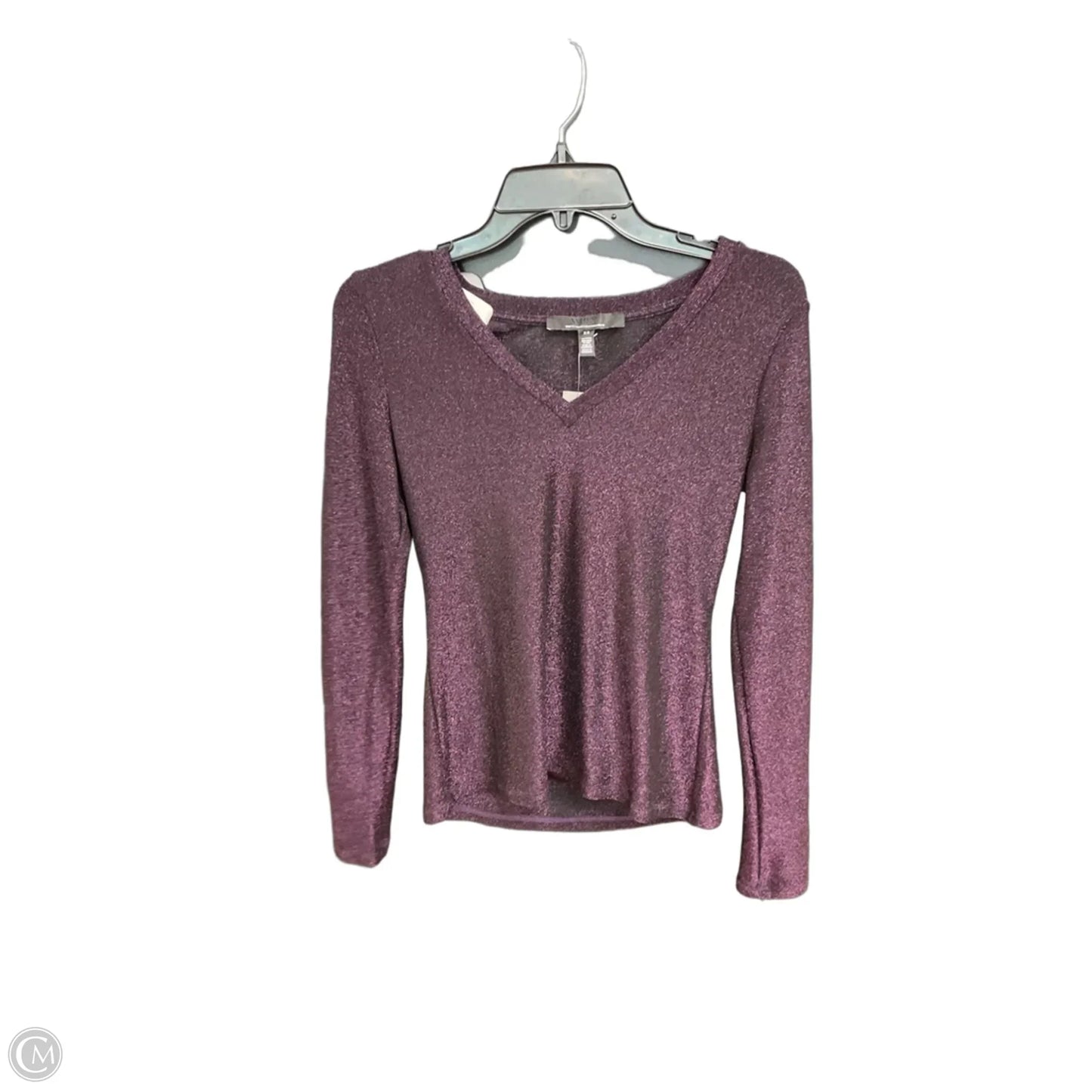Top Long Sleeve By White House Black Market In Purple, Size: Xs
