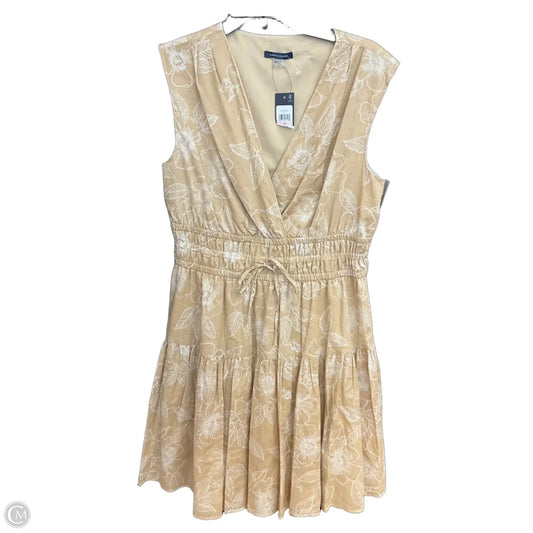Dress Casual Midi By Tommy Hilfiger In Beige, Size: L
