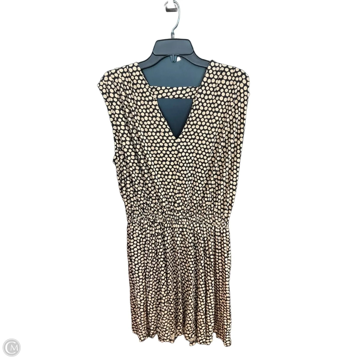 Dress Casual Midi By Banana Republic In Polkadot Pattern, Size: L