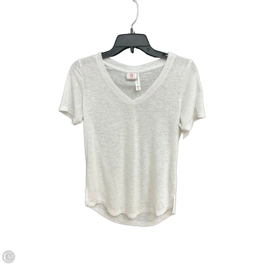 Top Short Sleeve By Athleta In White, Size: Xs