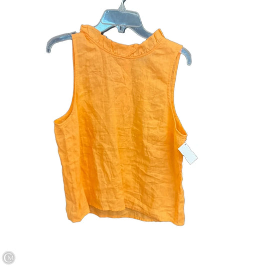 Top Sleeveless By J. Crew In Orange, Size: L