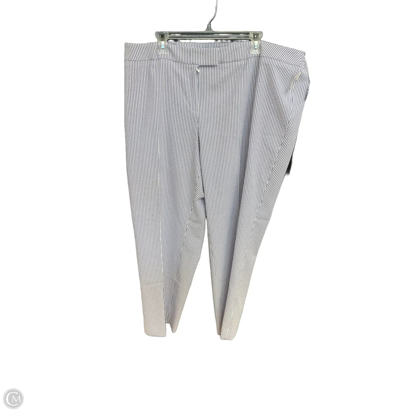 Pants Linen By Anne Klein In Striped Pattern, Size: 20