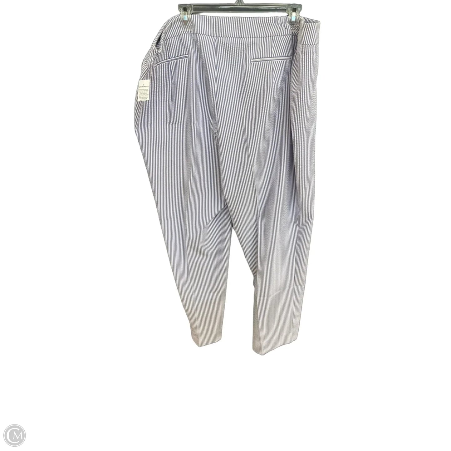 Pants Linen By Anne Klein In Striped Pattern, Size: 20