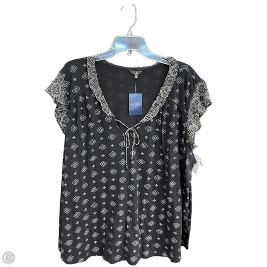 Top Sleeveless By Lucky Brand In Black, Size: 3x