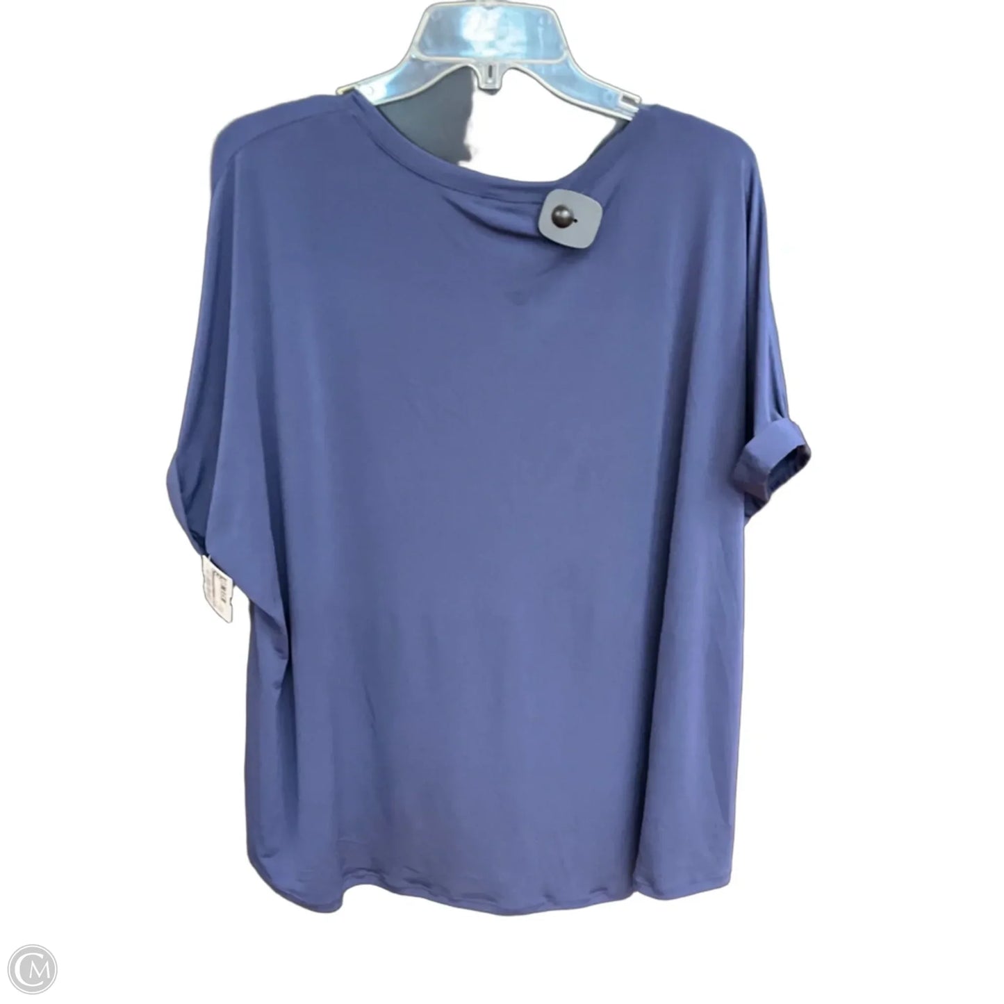 Top Short Sleeve By Cocomo In Blue, Size: 3x