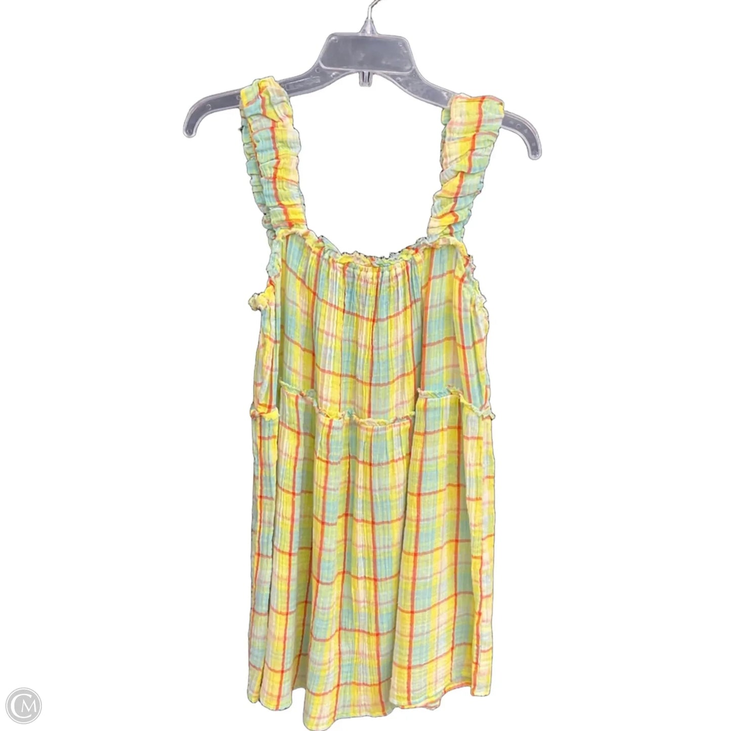 Top Sleeveless By Anthropologie In Plaid Pattern, Size: Xs