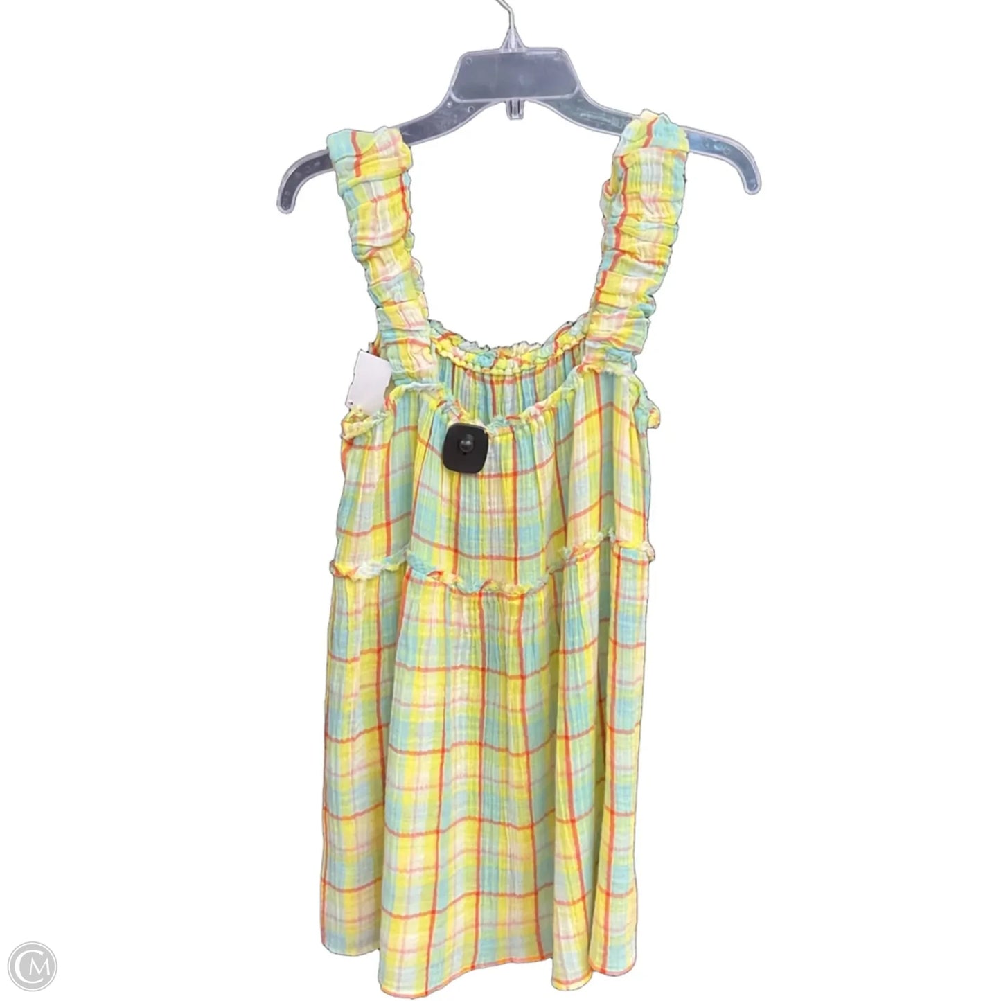 Top Sleeveless By Anthropologie In Plaid Pattern, Size: Xs
