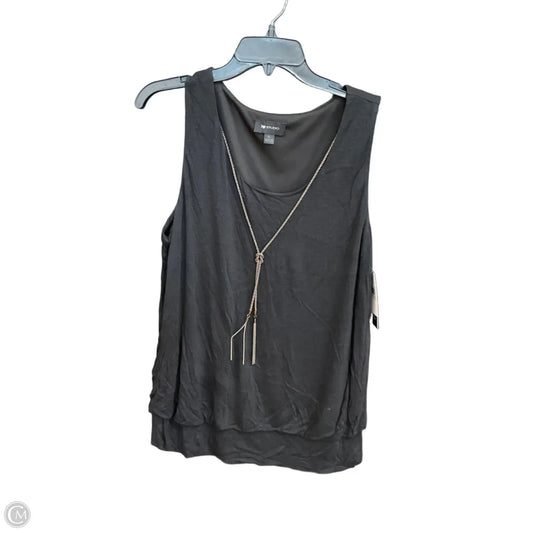 Top Sleeveless By Ab Studio In Black, Size: Xl