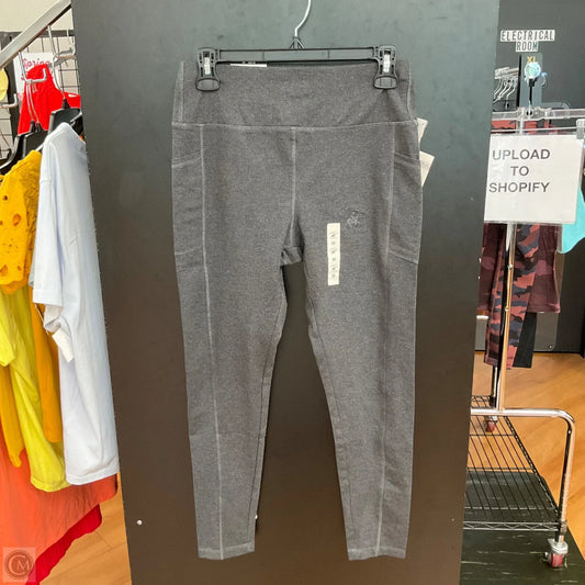 Athletic Leggings By Beverly Hills Polo Club In Grey, Size: M