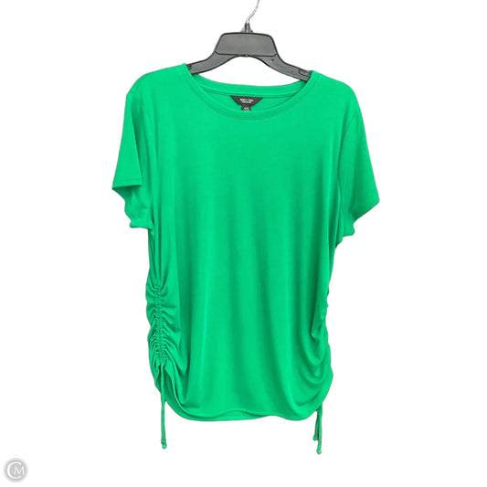 Top Short Sleeve By Simply Vera In Green, Size: Xxl