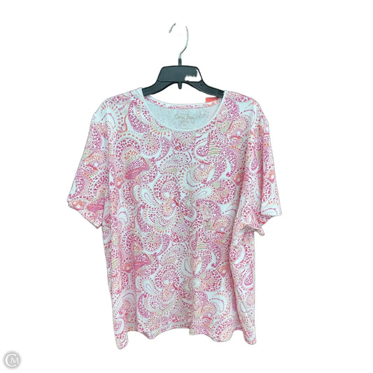 Top Short Sleeve By Coral Bay In Pink, Size: 2x