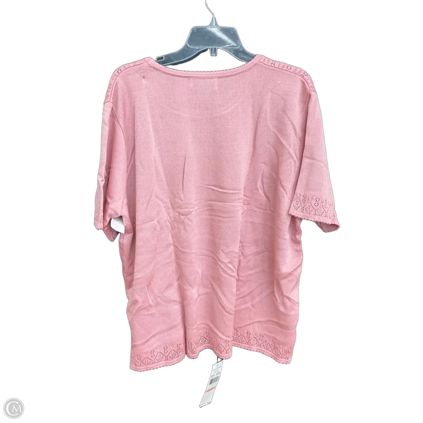 Top Short Sleeve By Alfred Dunner In Pink, Size: 2x