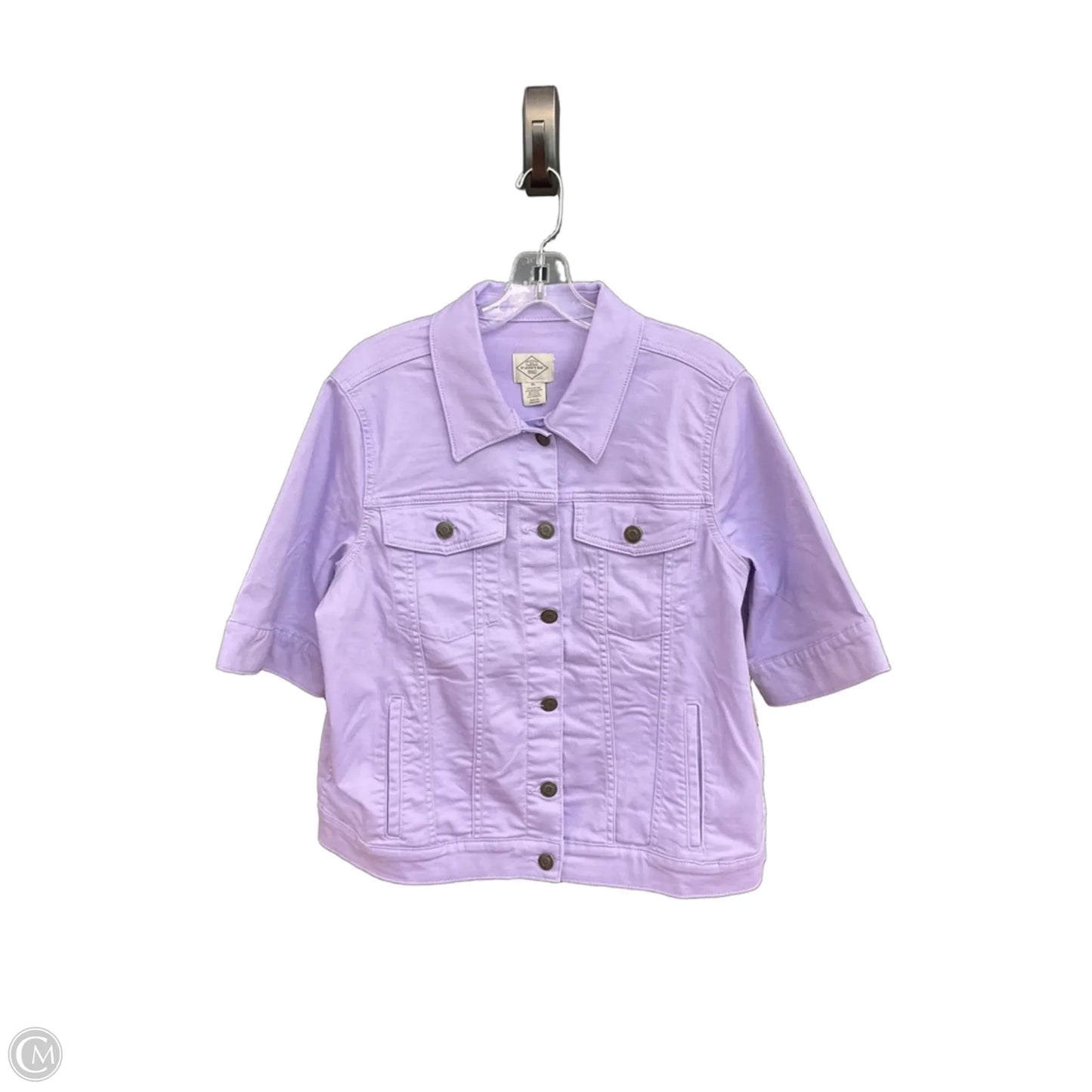 Jacket Denim By St Johns Bay In Purple, Size: Xl