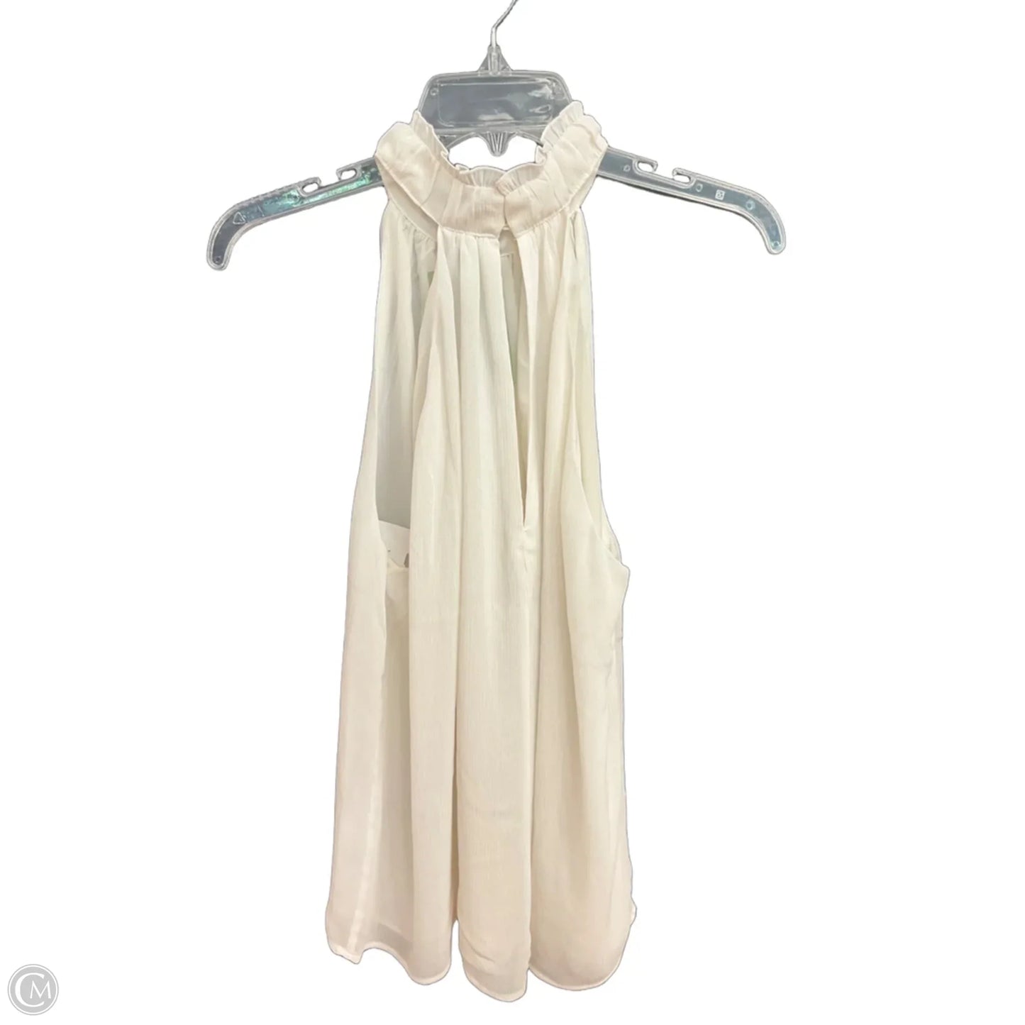 Top Sleeveless By H&m In White, Size: M