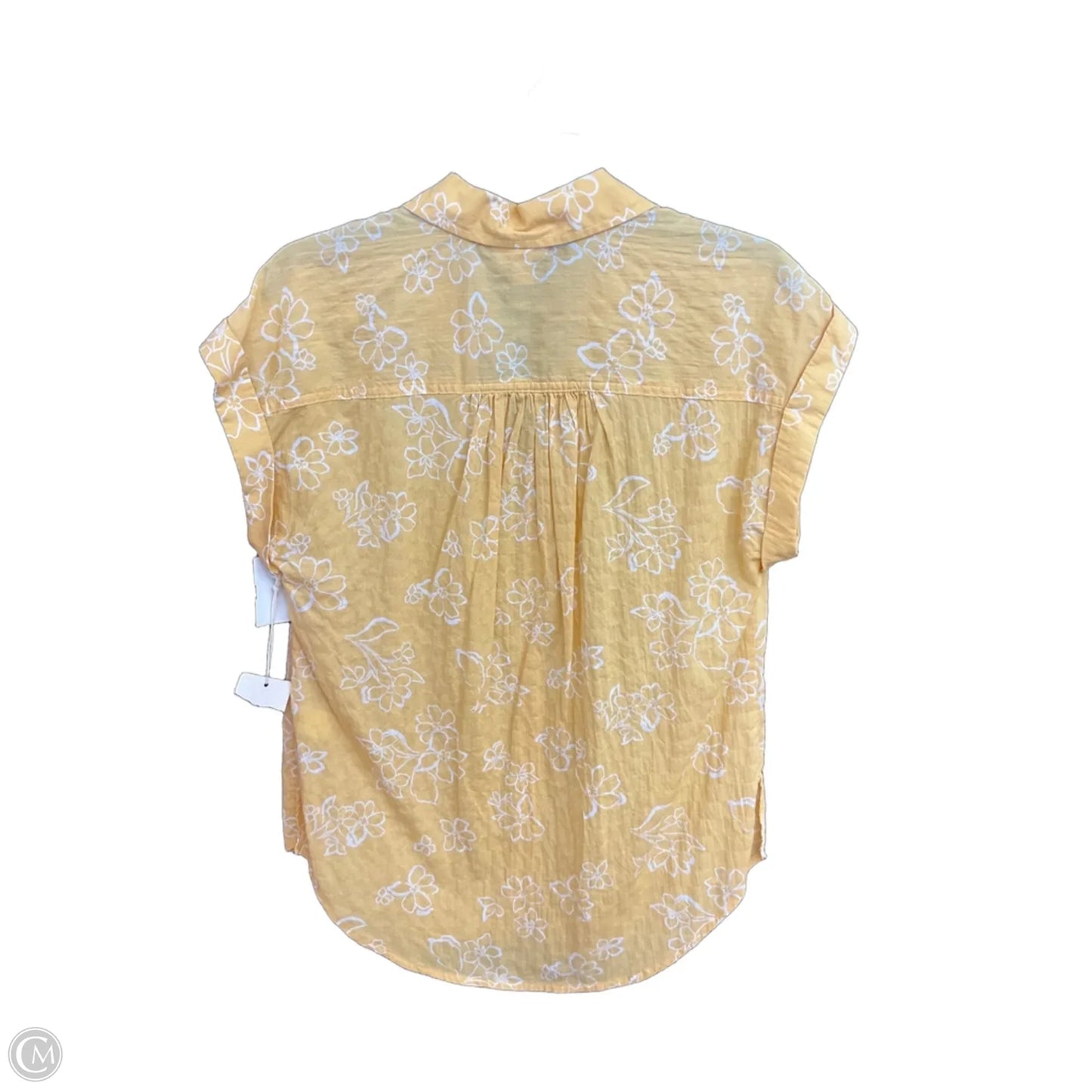 Top Short Sleeve By Ana In Yellow, Size: Xs