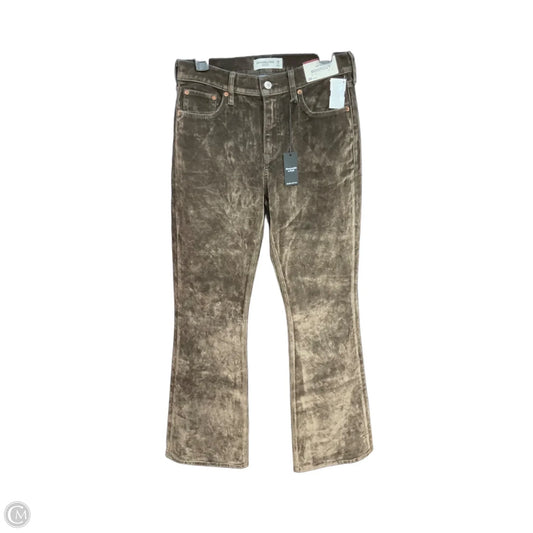 Jeans Boot Cut By Abercrombie And Fitch In Brown, Size: 8l