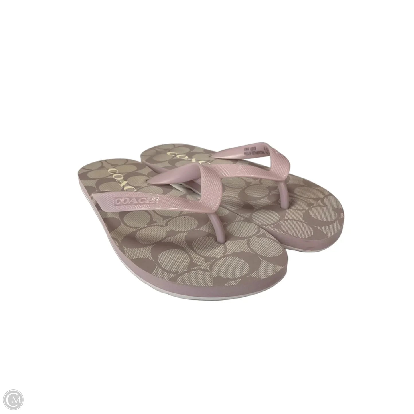 Sandals Designer By Coach In Purple, Size: 6