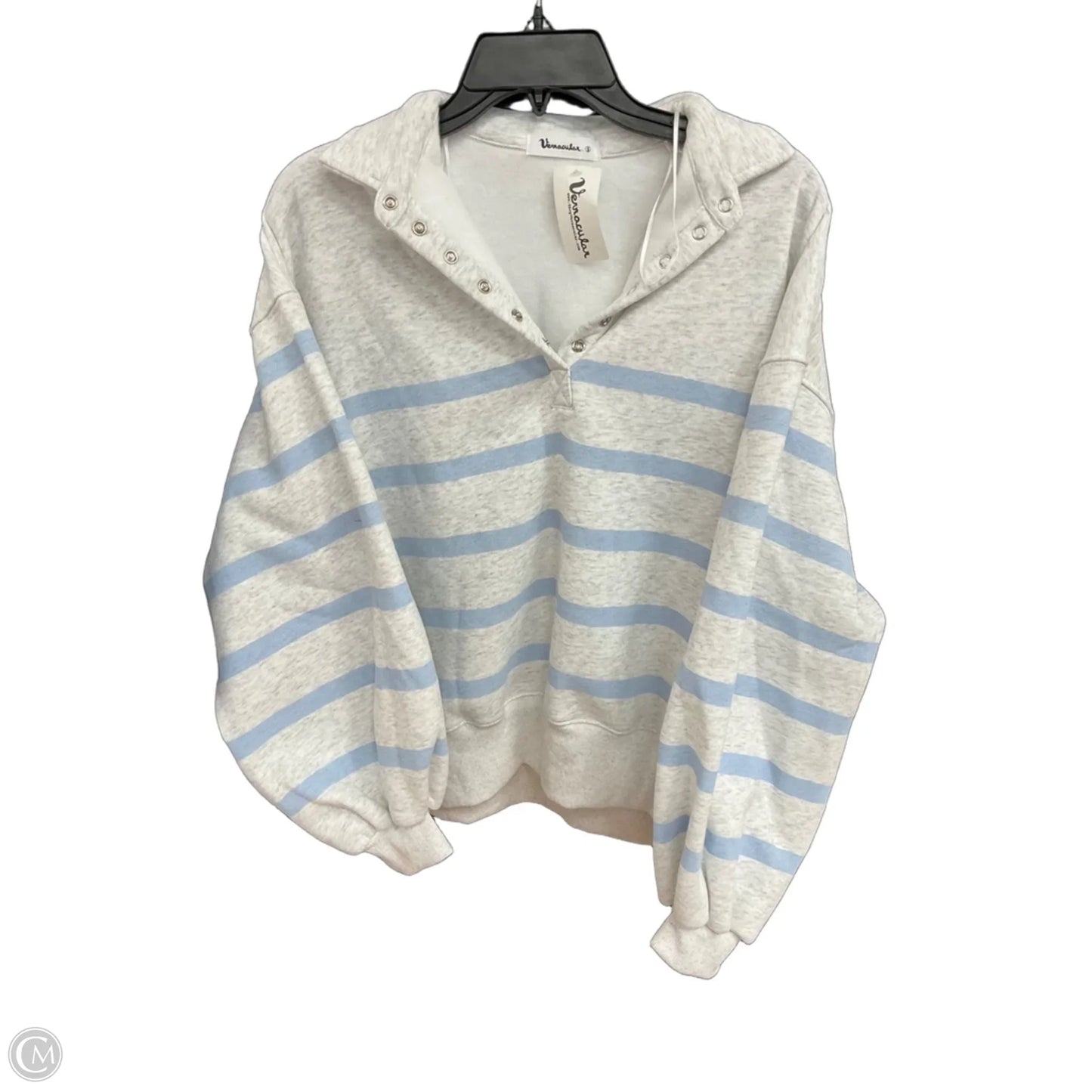 Athletic Sweatshirt Crewneck By Cmc In Grey, Size: S