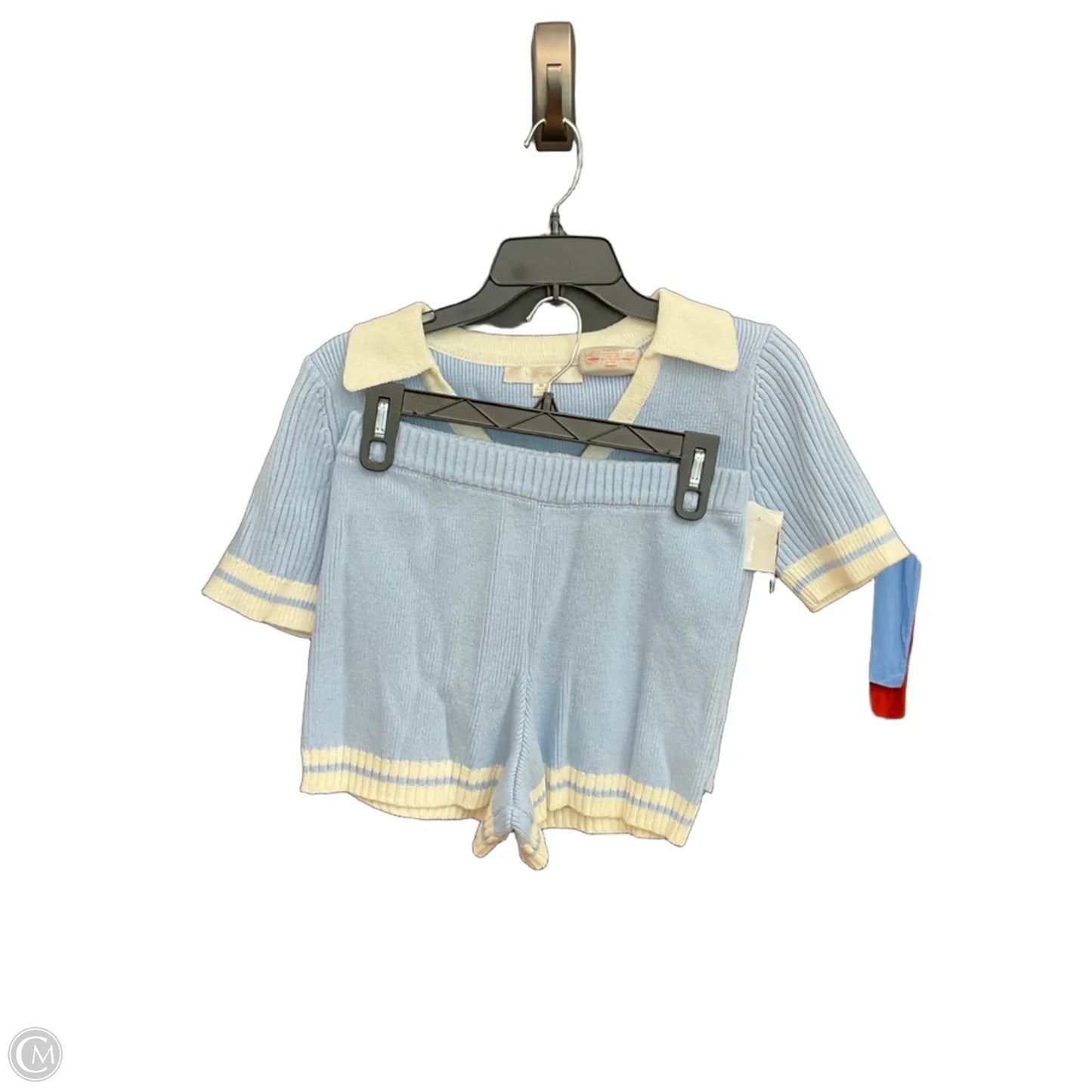 Shorts Set By Flat White In Blue, Size: M