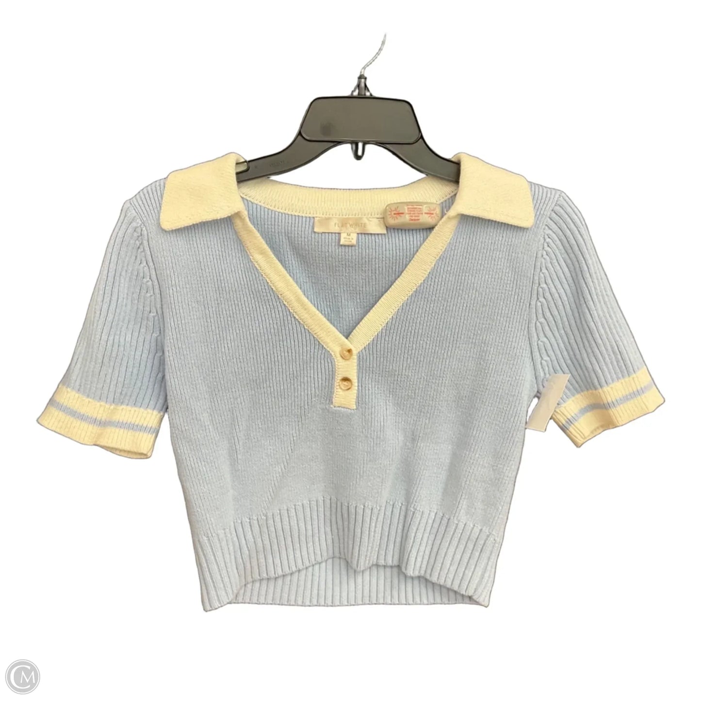 Shorts Set By Flat White In Blue, Size: M