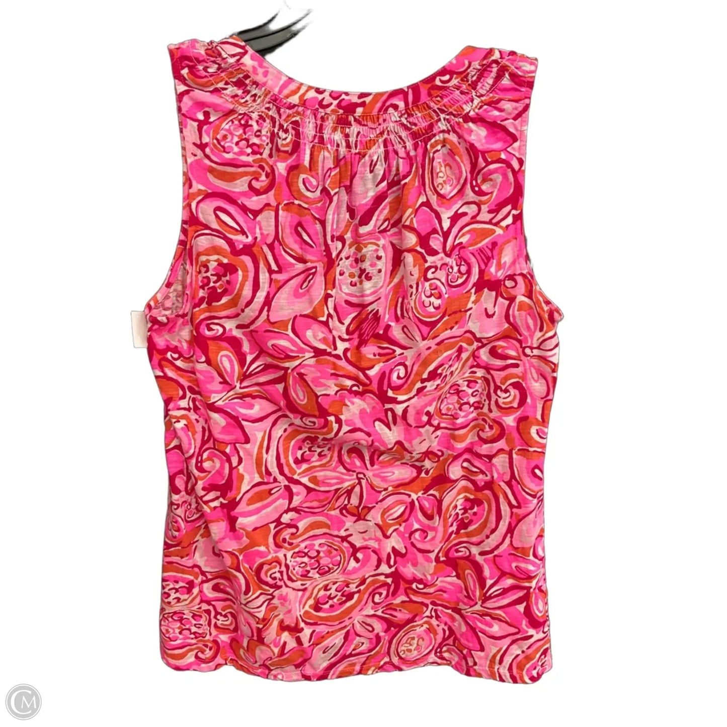 Top Sleeveless Designer By Lilly Pulitzer In Pink, Size: L