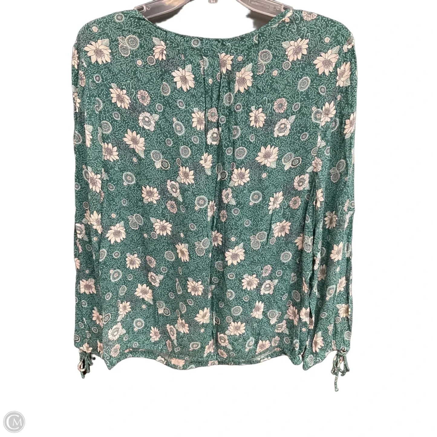 Top Long Sleeve By Lucky Brand In Green, Size: M