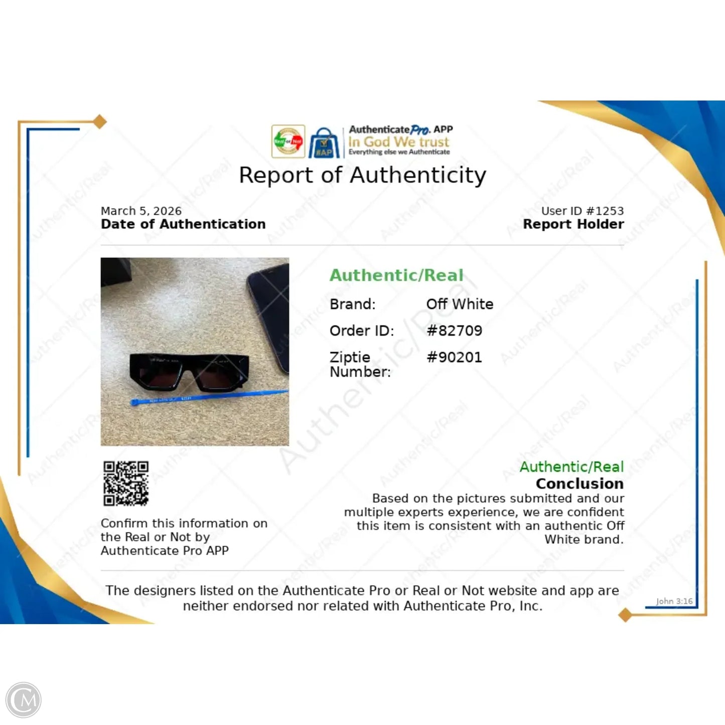 Sunglasses Luxury Designer By Off-white, Size: Small