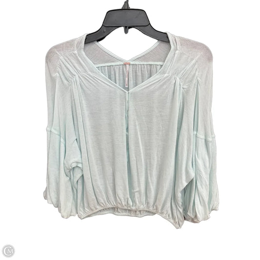 Top Long Sleeve By Free People In Blue, Size: M
