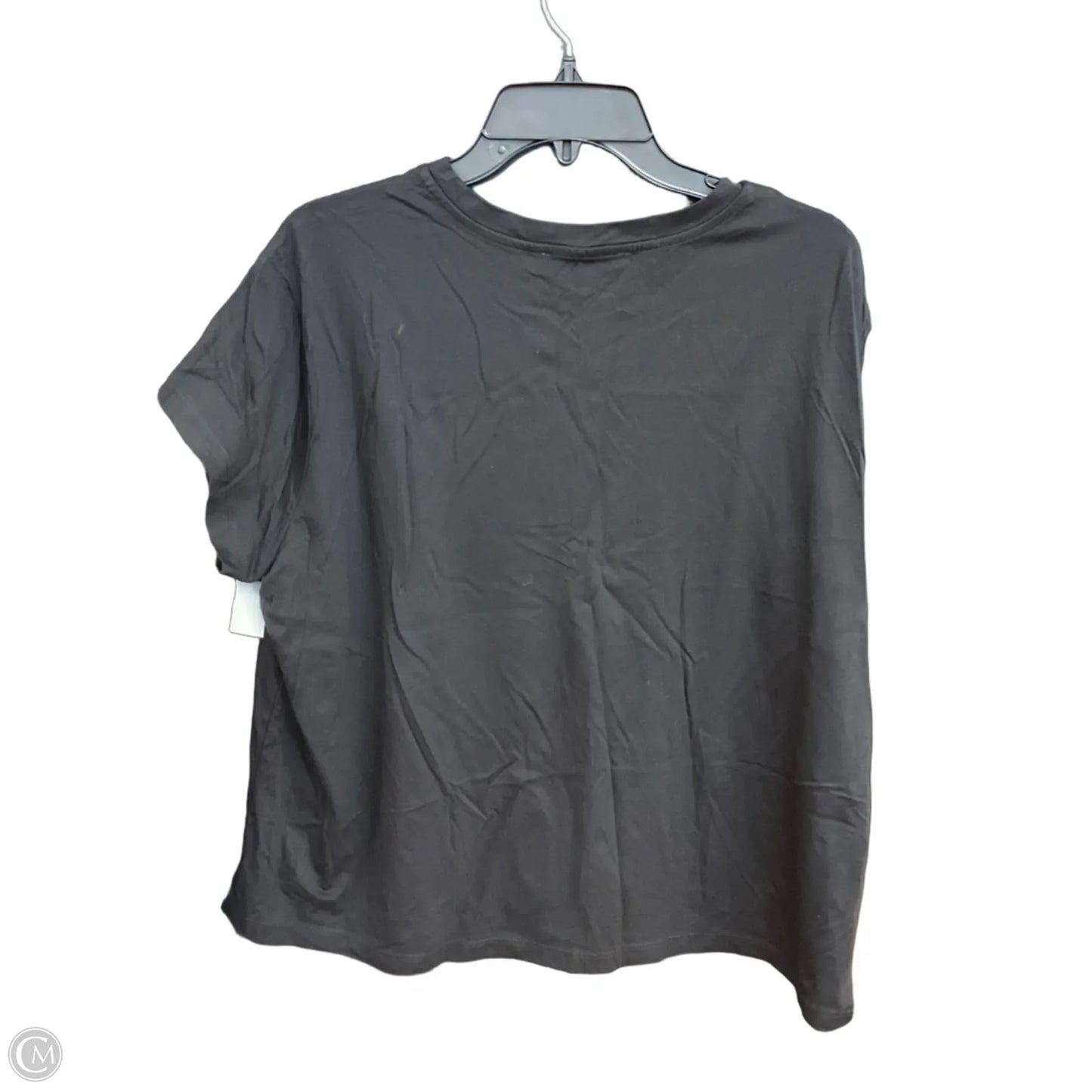 Top Short Sleeve By Loft In Black, Size: Xl