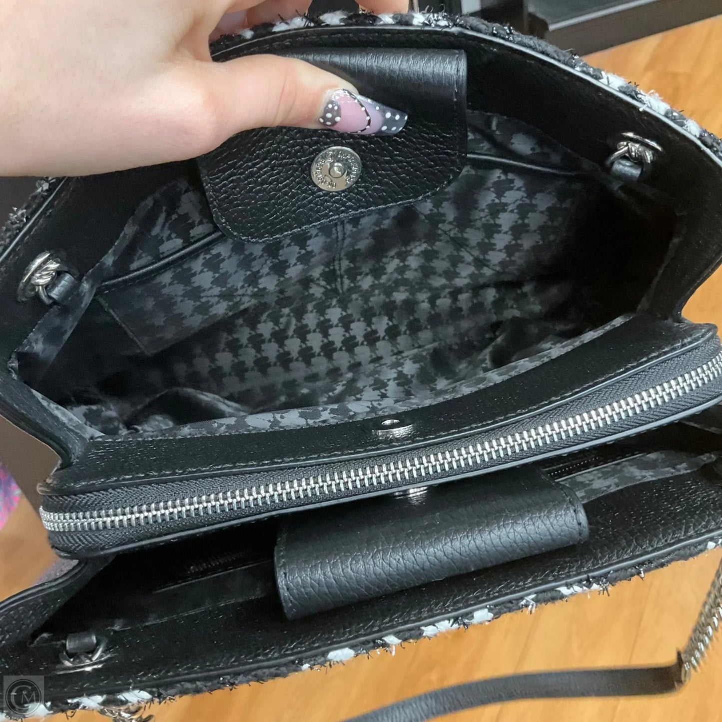 Handbag Designer By Karl Lagerfeld, Size: Medium