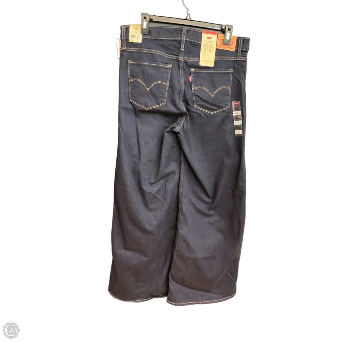 Jeans Wide Leg By Levis In Blue, Size: 12
