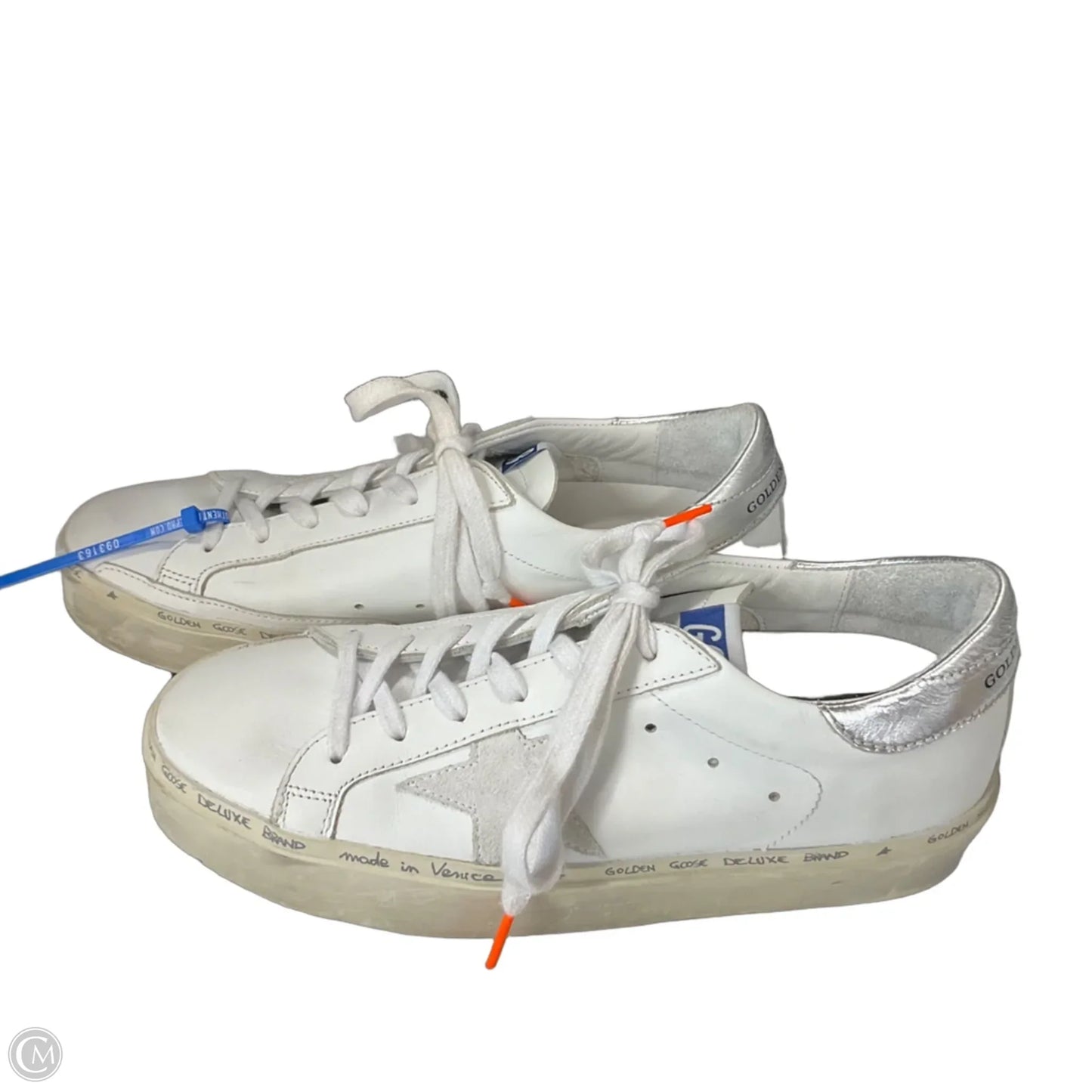 Shoes Luxury Designer By Golden Goose In White, Size: 7.5