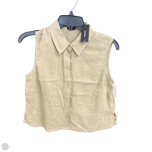 Top Sleeveless By Express In Green, Size: Xs
