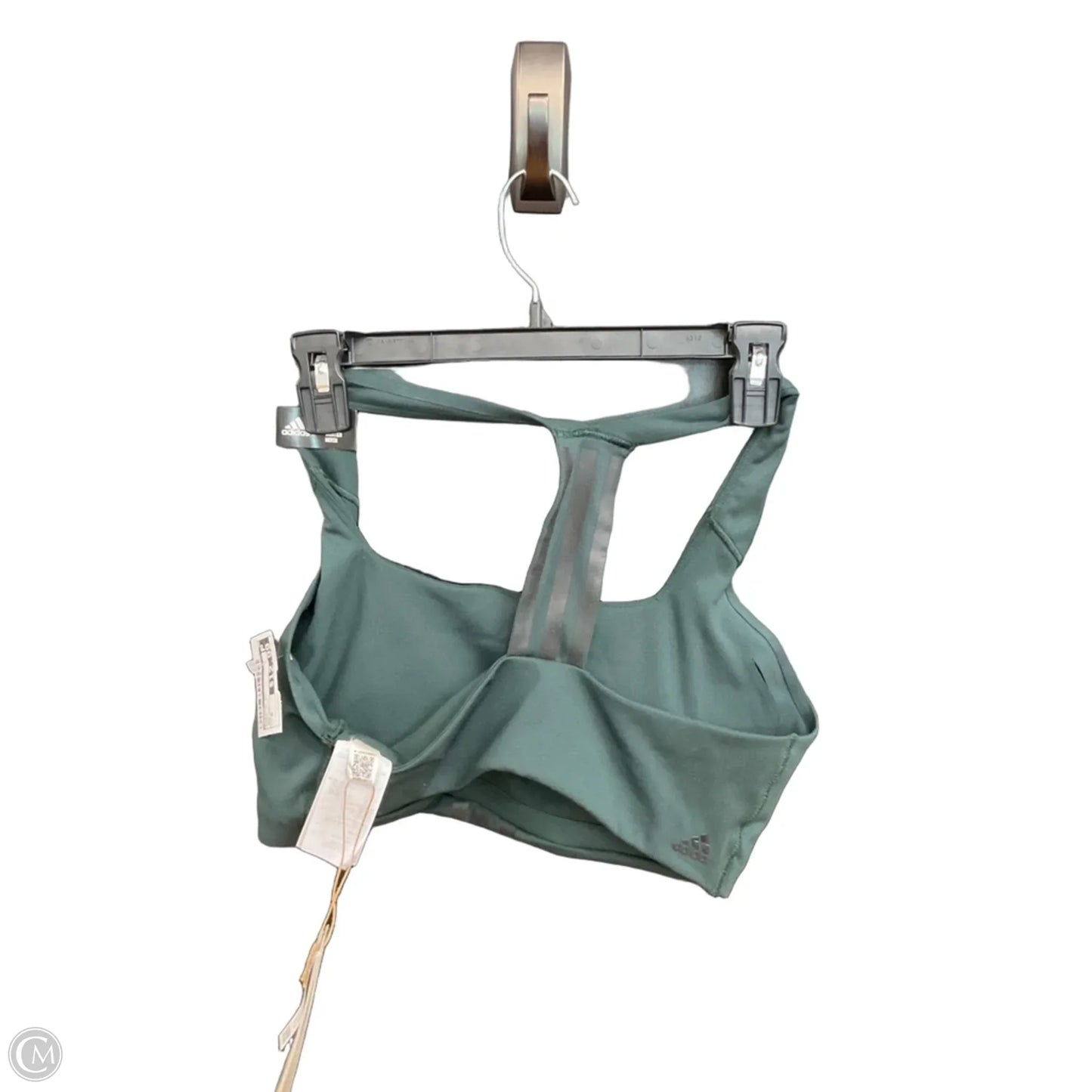 Athletic Bra By Adidas In Green, Size: M