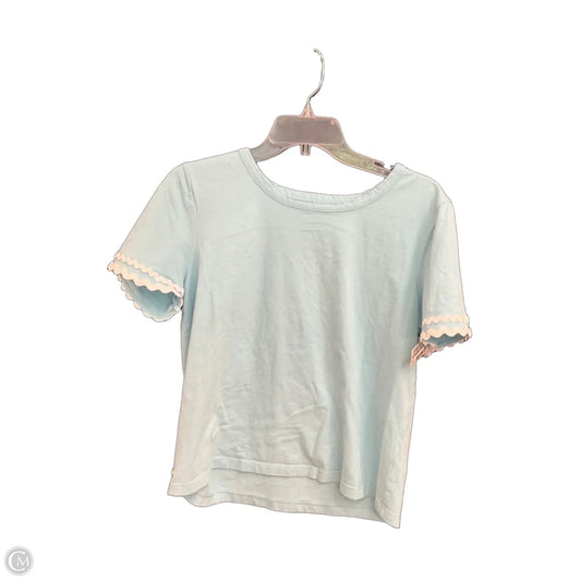 Top Short Sleeve Designer By Lilly Pulitzer In Blue, Size: M