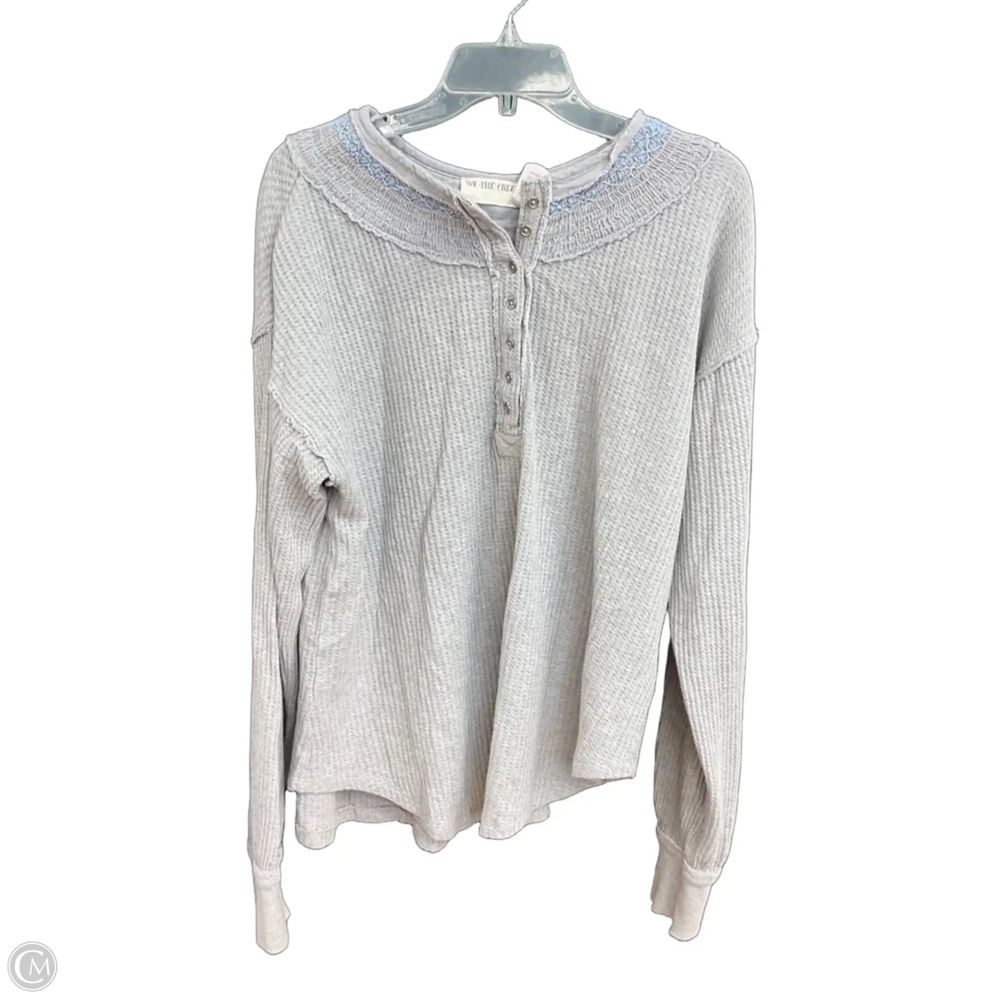 Top Long Sleeve By We The Free In Grey, Size: L