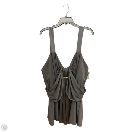 Top Sleeveless By Onyx In Black, Size: 4x