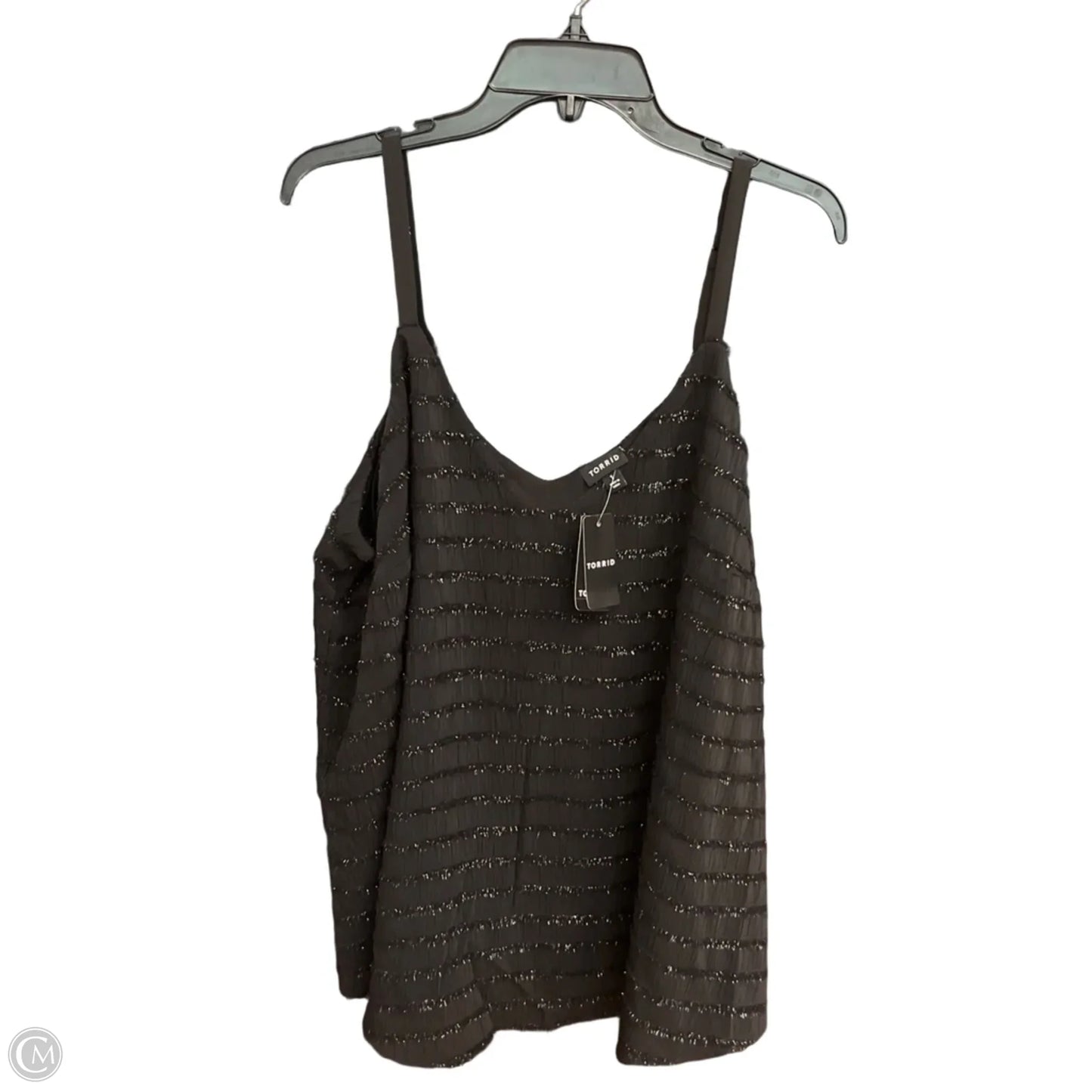 Top Sleeveless By Torrid In Black, Size: 1x
