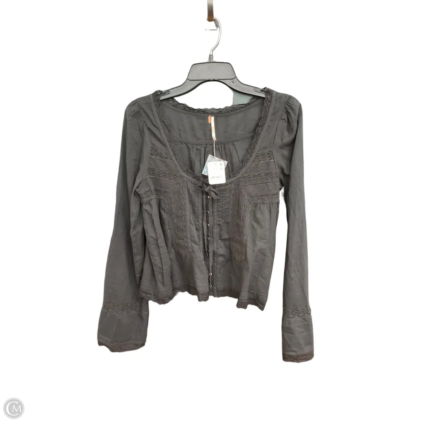 Top Long Sleeve By Free People In Black, Size: Xs