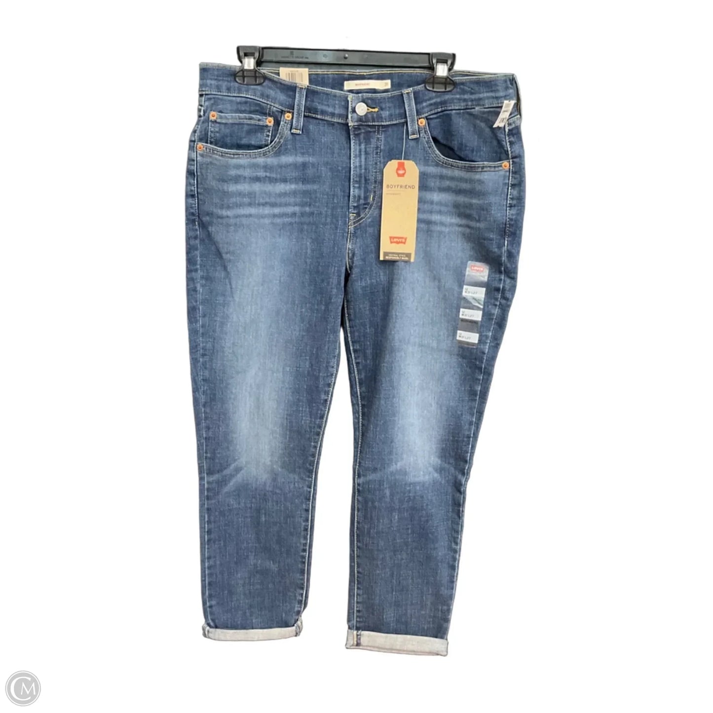 Jeans Straight By Levis In Blue, Size: 12