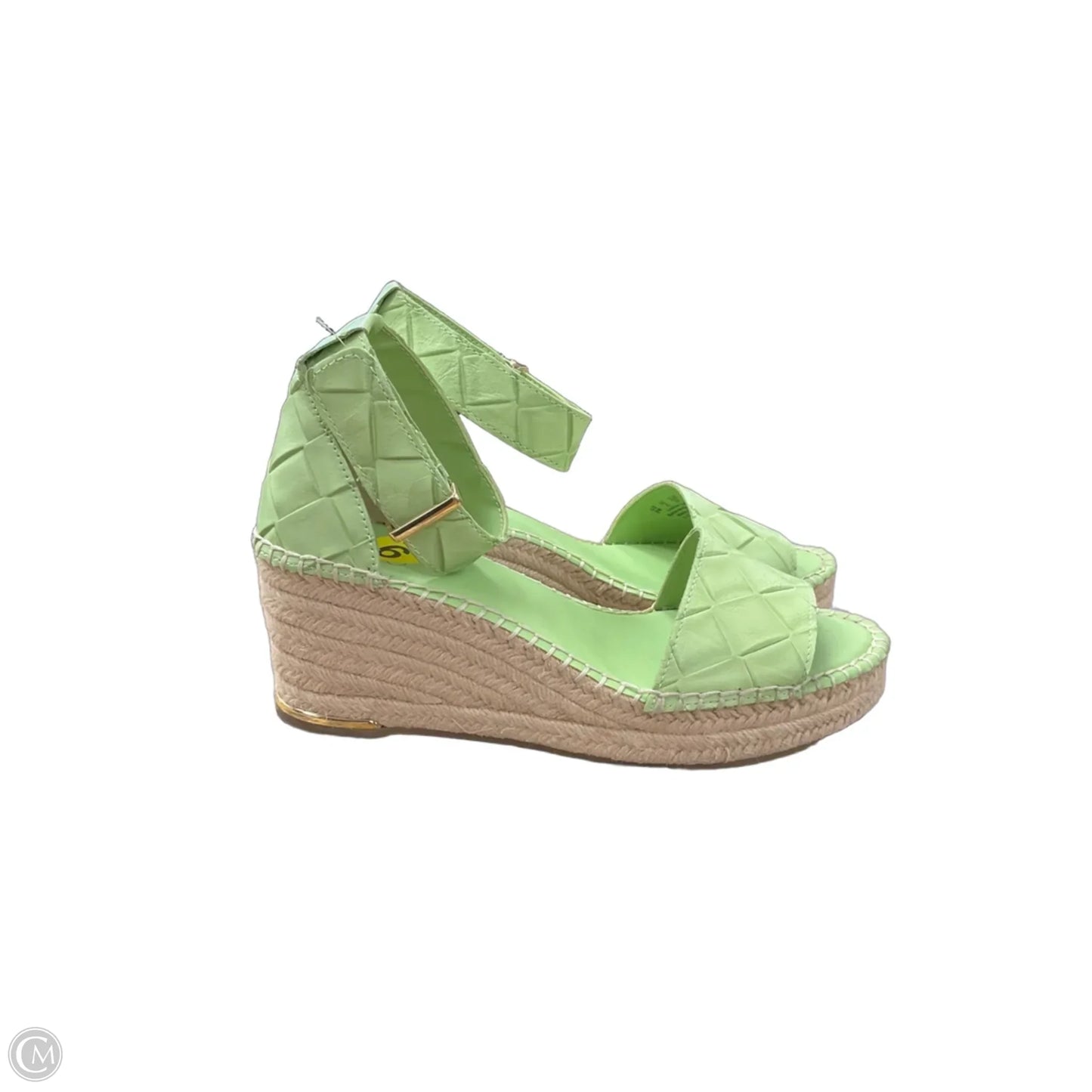 Sandals Heels Wedge By Franco Sarto In Green, Size: 9