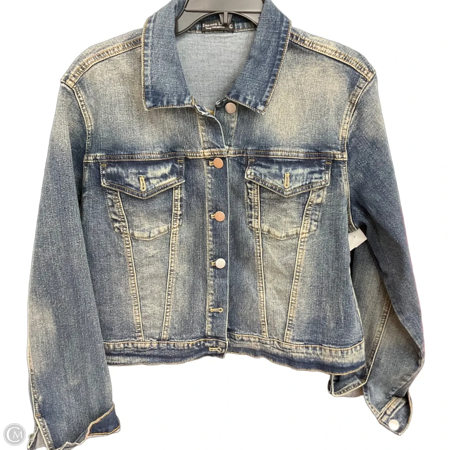 Jacket Denim By Cmc In Blue, Size: L