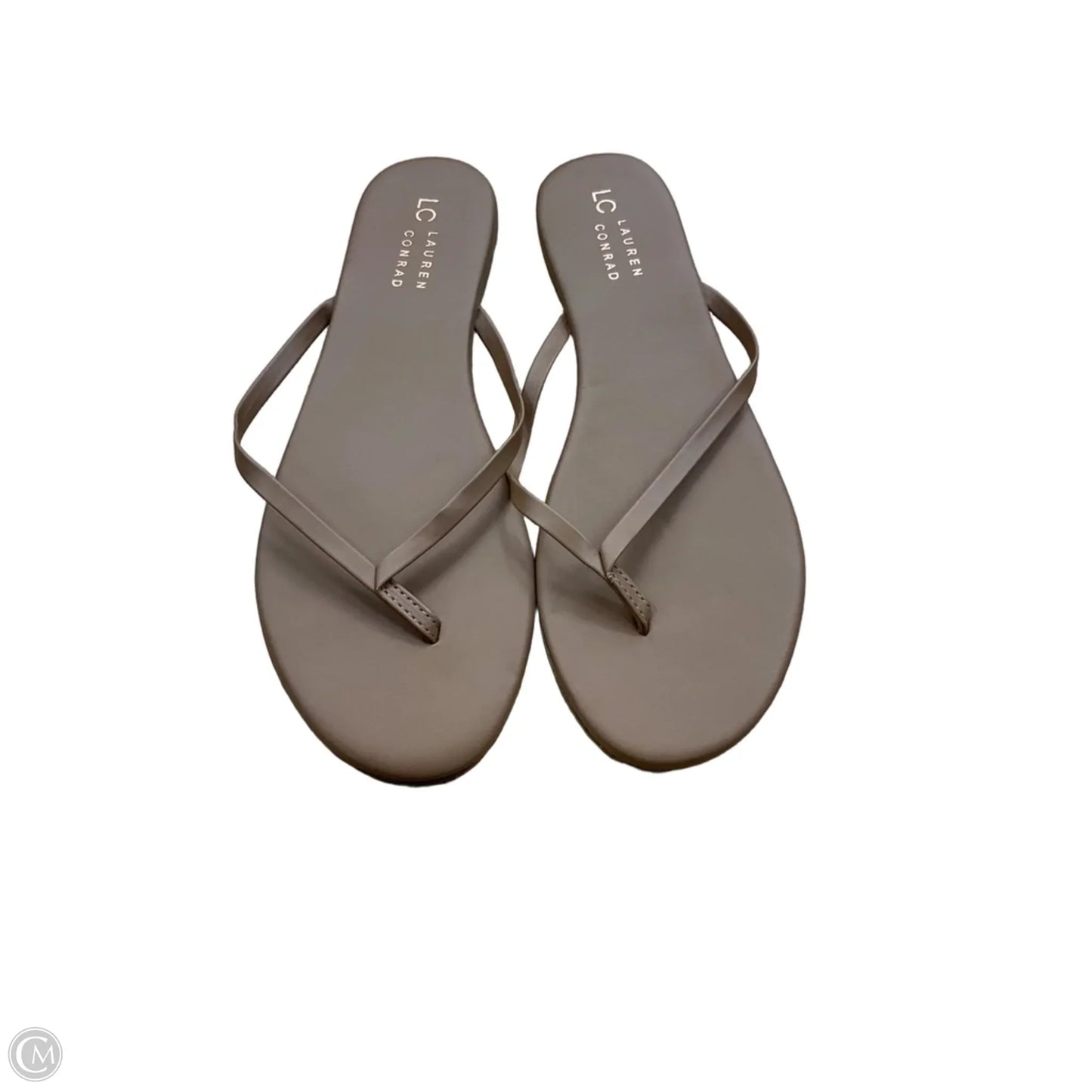 Sandals Flats By Lc Lauren Conrad In Beige, Size: 10
