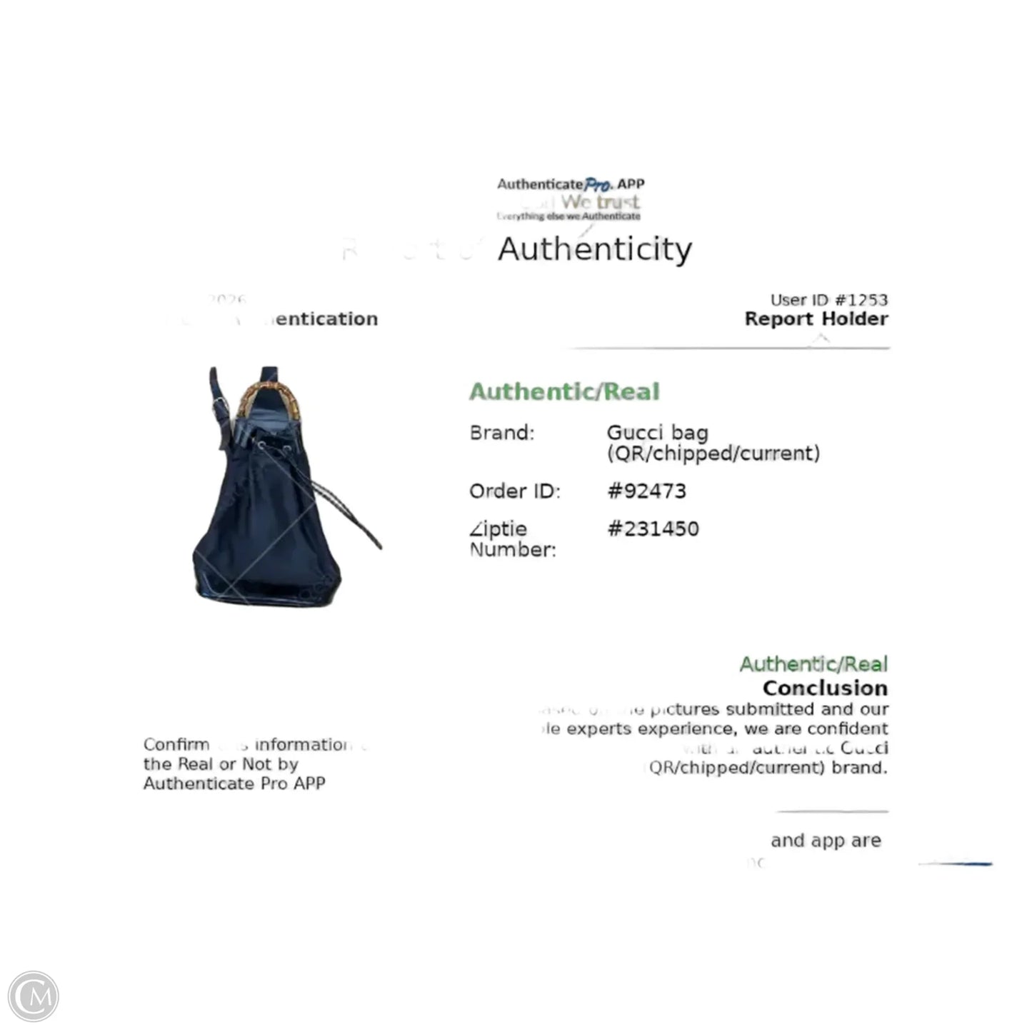 Backpack Luxury Designer By Gucci, Size: Medium