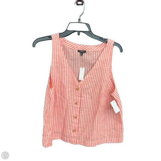 Top Sleeveless By Talbots In Striped Pattern, Size: Mp