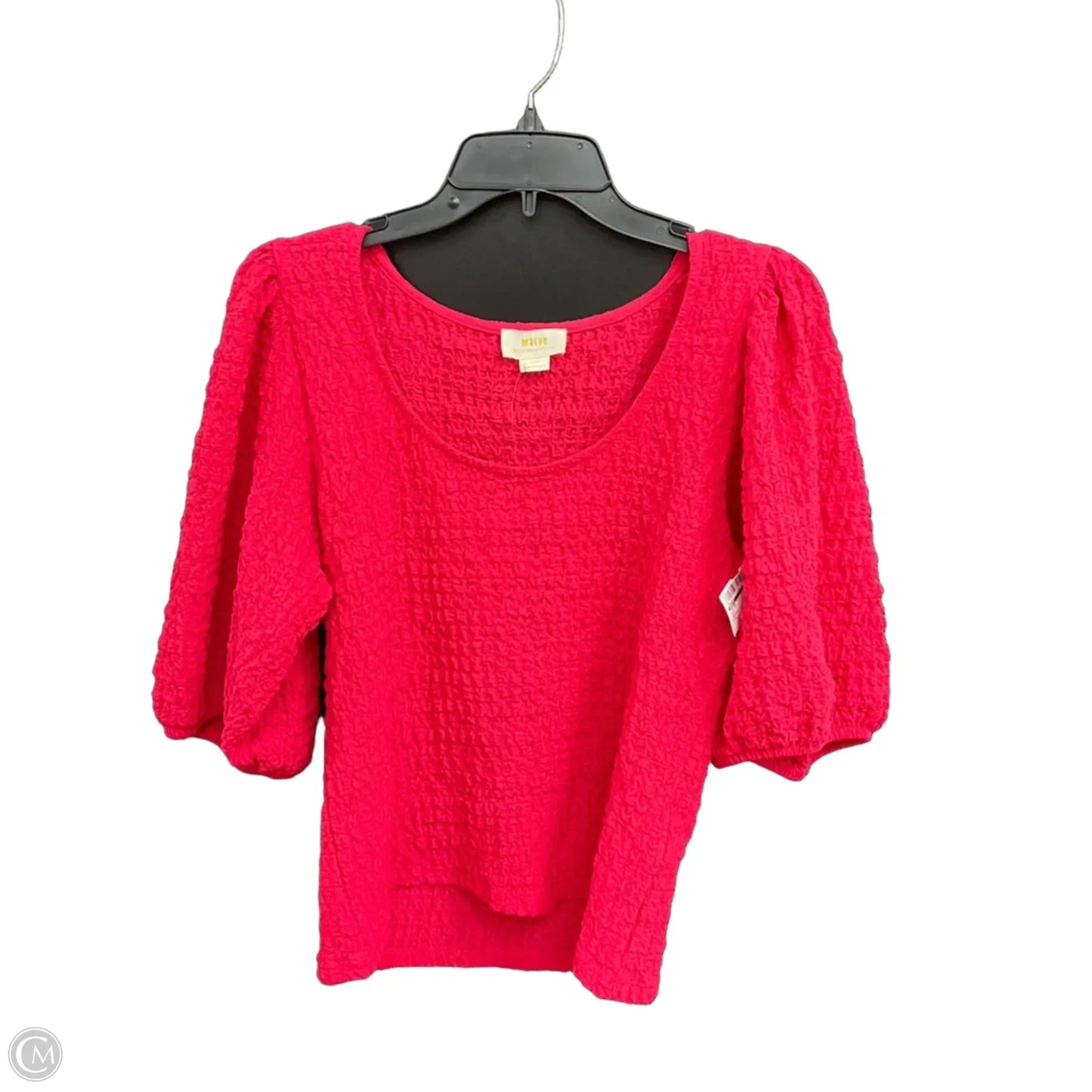 Top Short Sleeve By Maeve In Red, Size: L