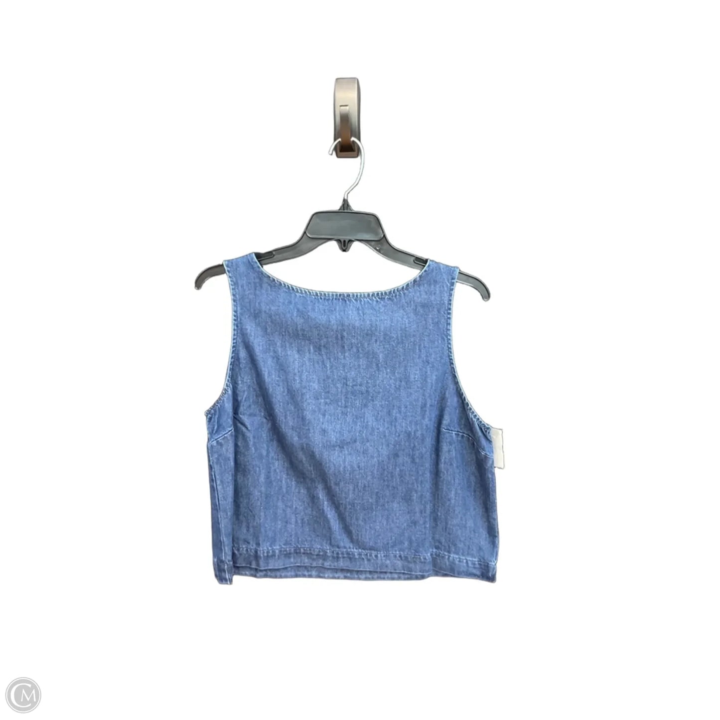 Top Sleeveless By Gap In Blue, Size: M